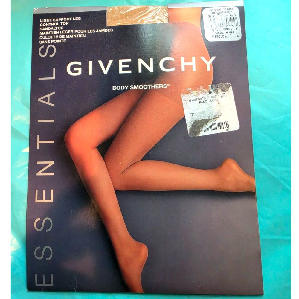 Givenchy Body Smoothers Control Top Pantyhose Beige Size A/B